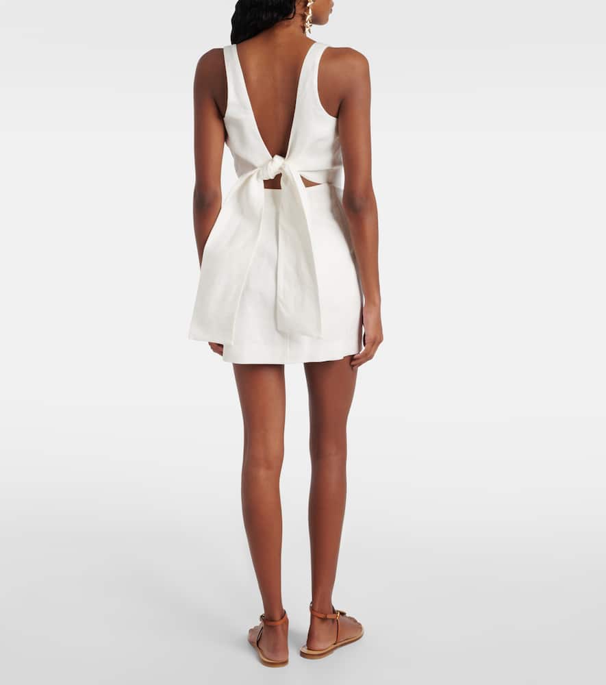 Iris linen minidress