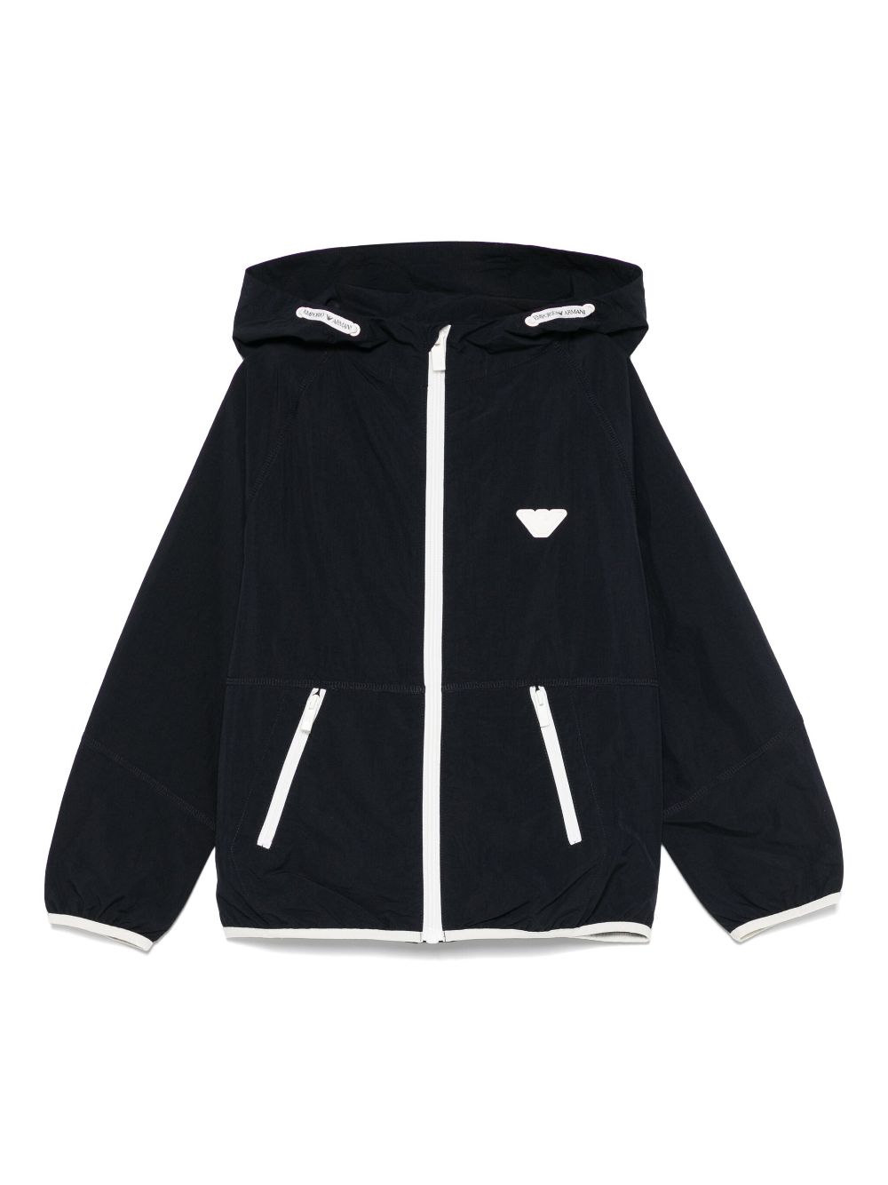 Rubberised-logo jacket - Blue