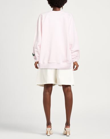 Woman Sweatshirt Pink Size L Cotton