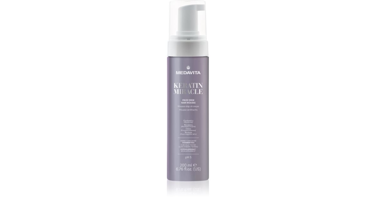 Medavita Keratin Miracle Frizz Over Mousse 200ml — Styling Mousse