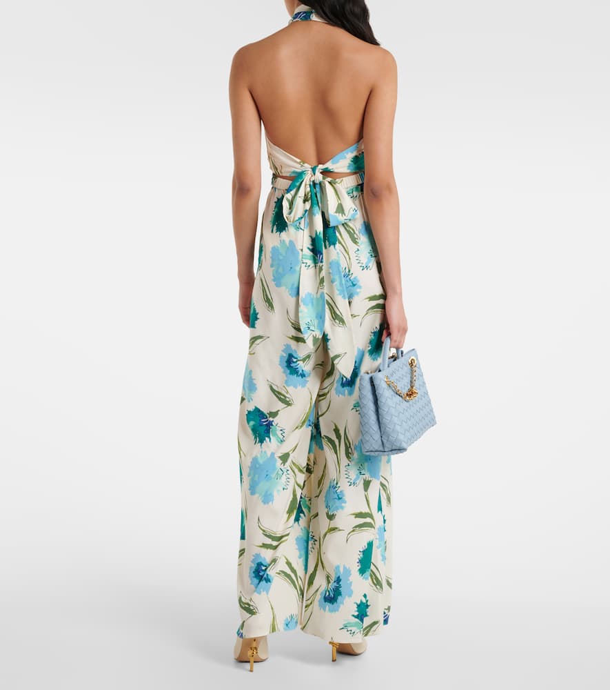 Diane von Furstenberg Cort floral halterneck jumpsuit