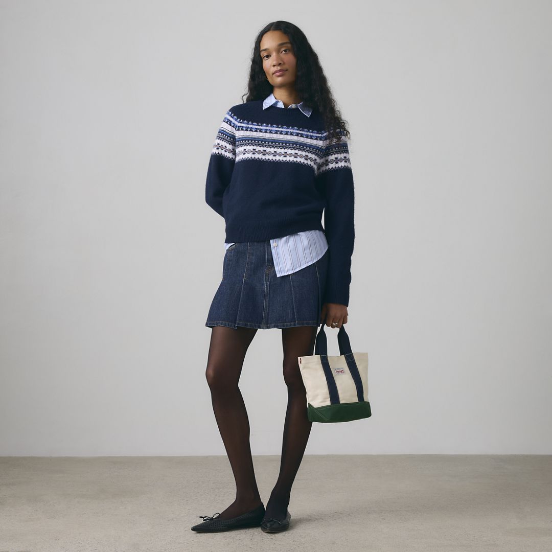 Pleated Mini Skirt