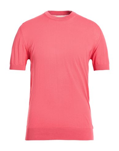 Man Sweater Coral Size M Cotton
