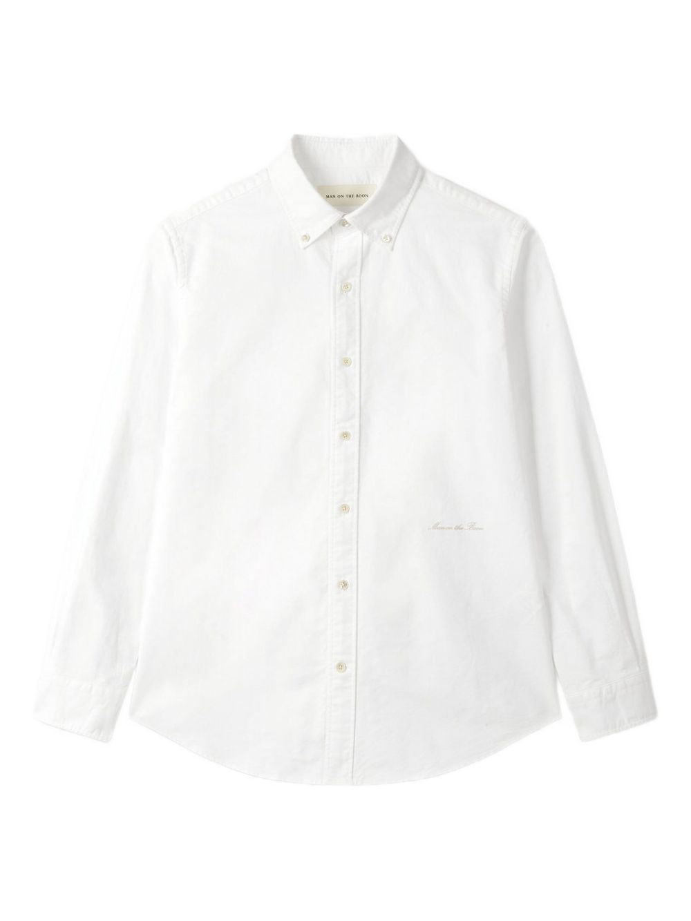 Button-down long-sleeve shirt - White