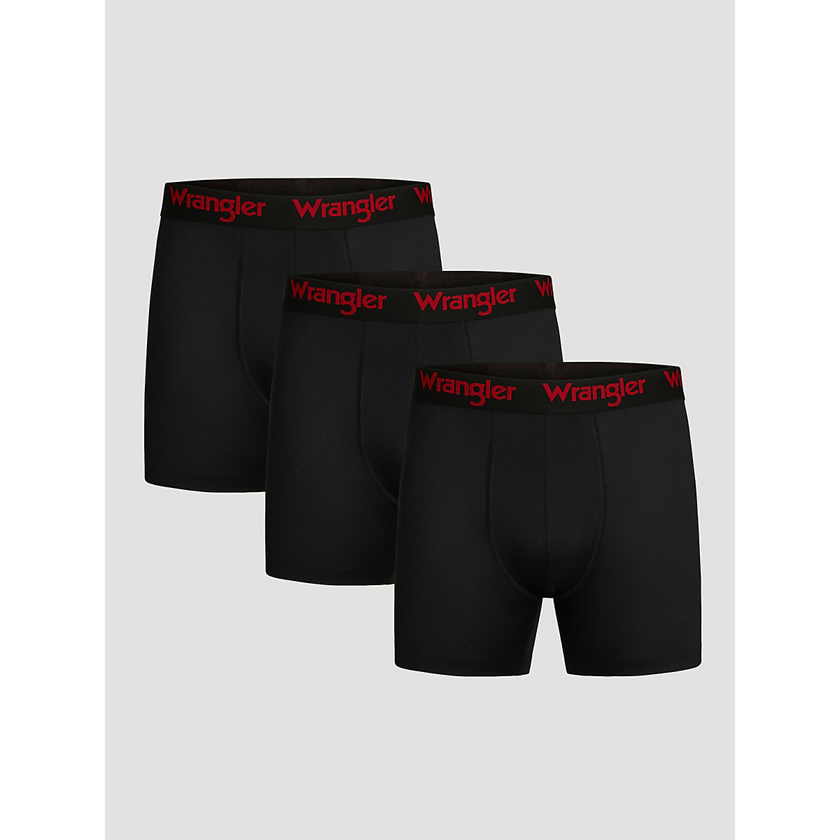 Men's Stretch Performance Boxer Brief (3-Pack) in Black
