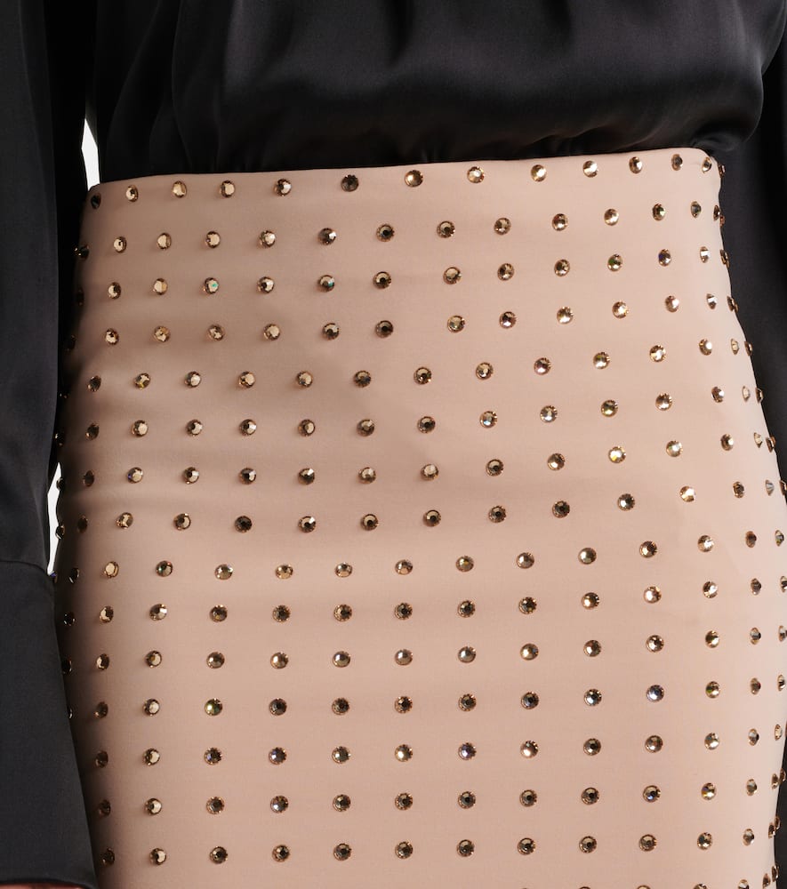 Nome crystal-embellished midi skirt