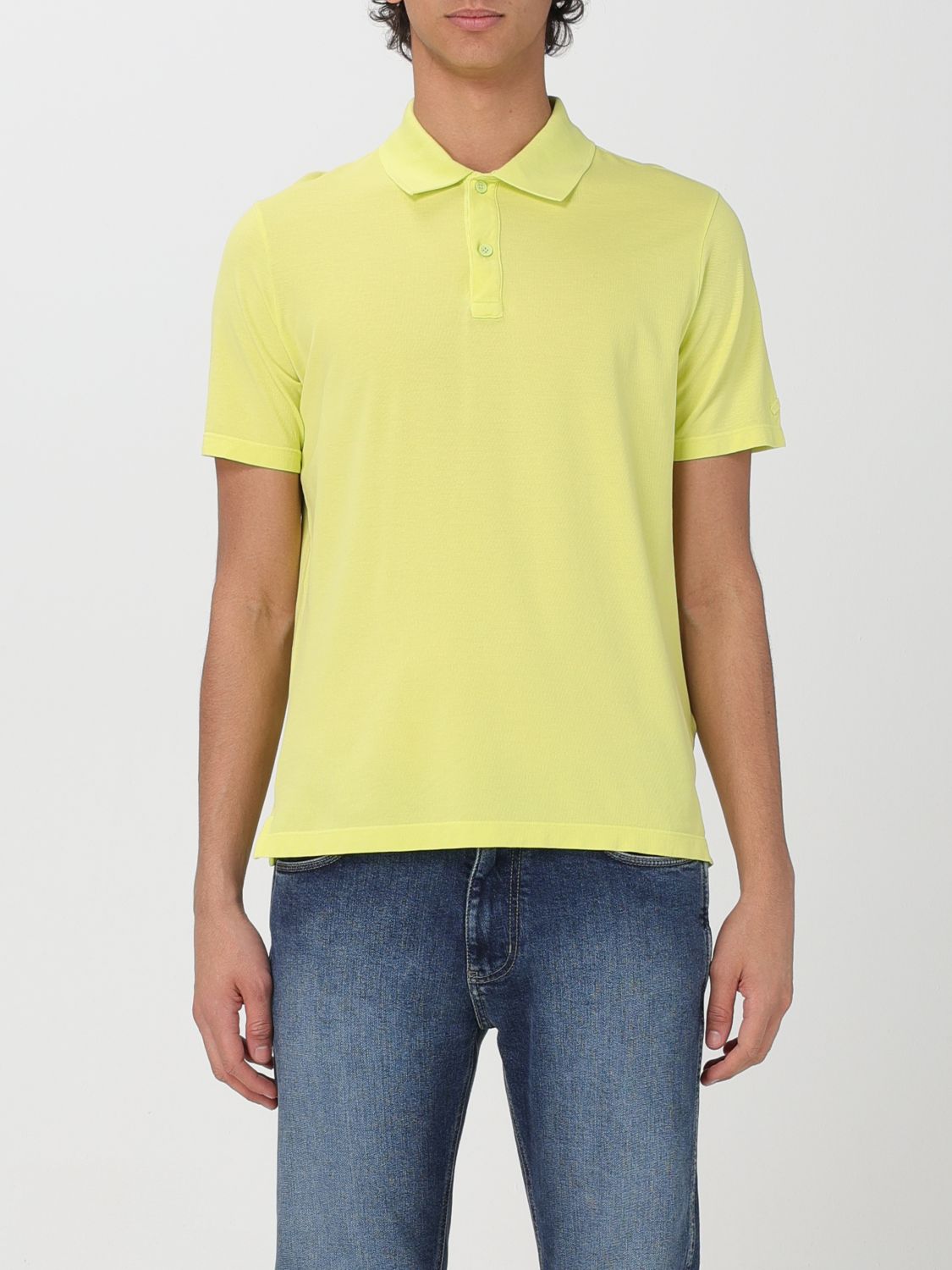 Polo Shirt Men color Yellow