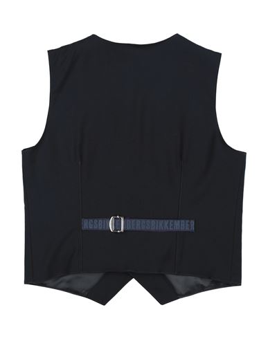 Bikkembergs Kid Boy Tailored Vest Midnight blue Size 10 Polyester, Viscose, Elastic fibres