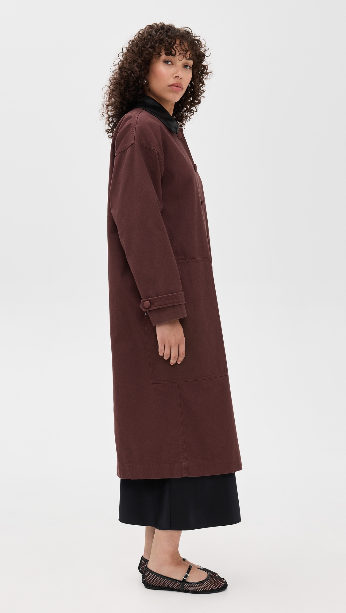 Karla Long Utility Jacket Chocolate