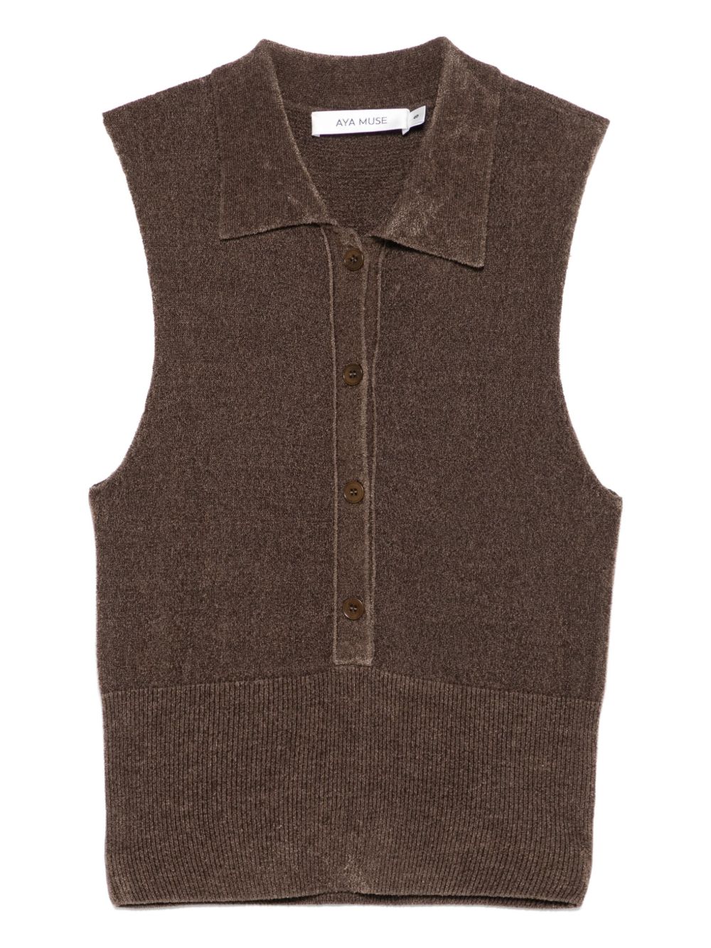 Aya Muse knitted top - Brown