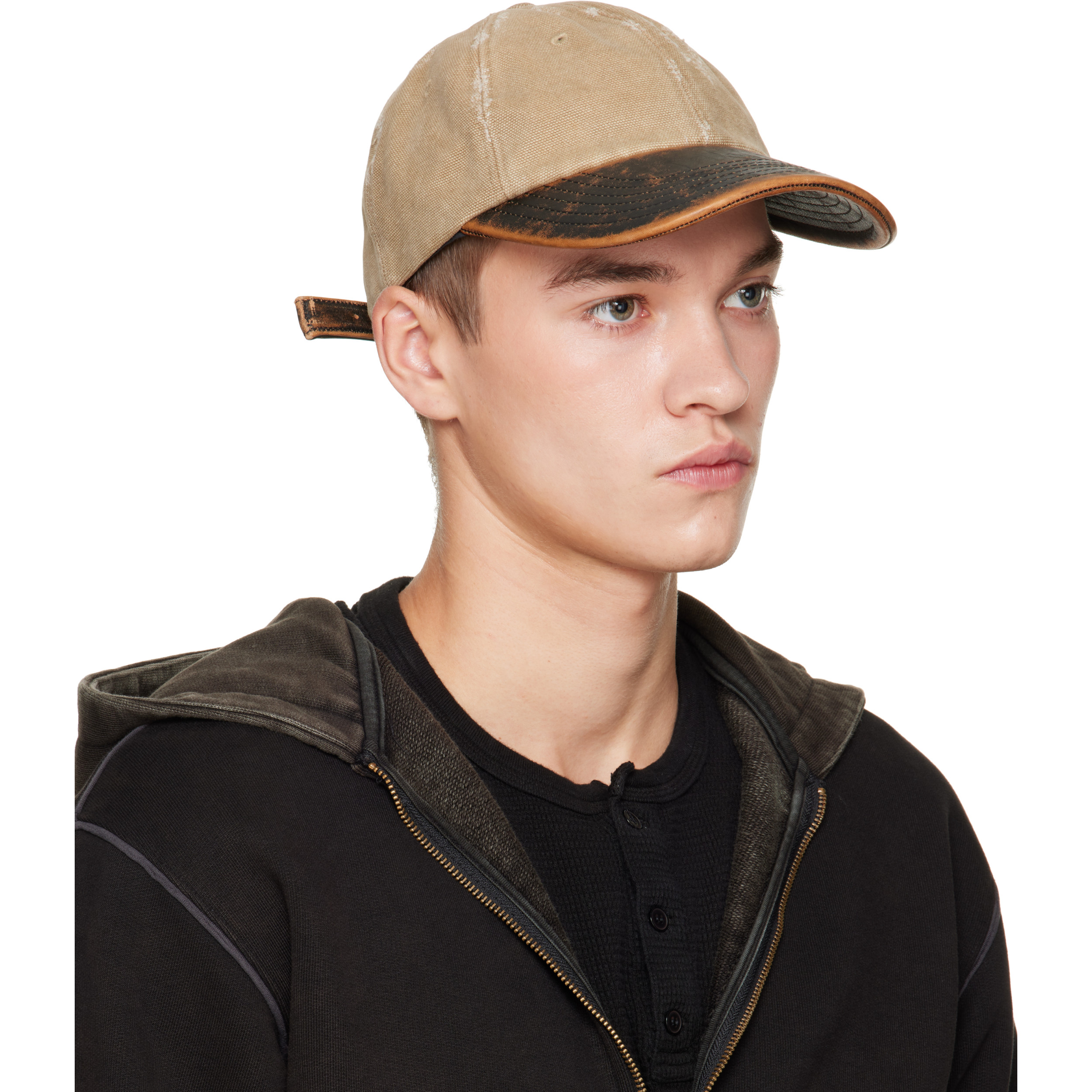 Beige Patina Brim Cap