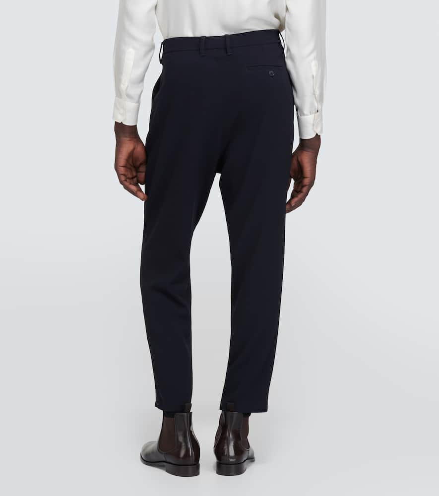 Virgin wool straight pants