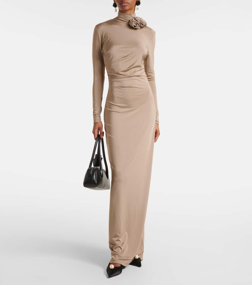 Magda Butrym Floral-appliqué gown