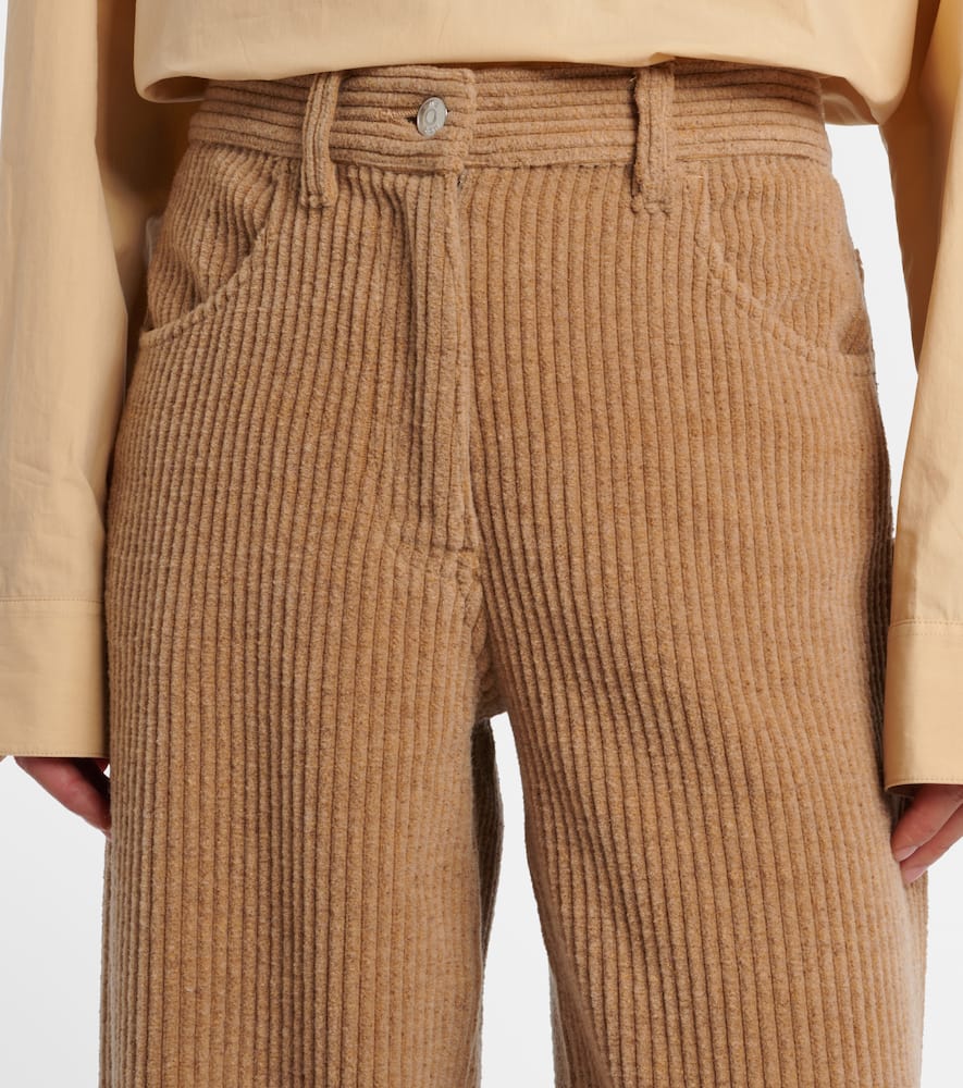 Clair high-rise corduroy straight pants