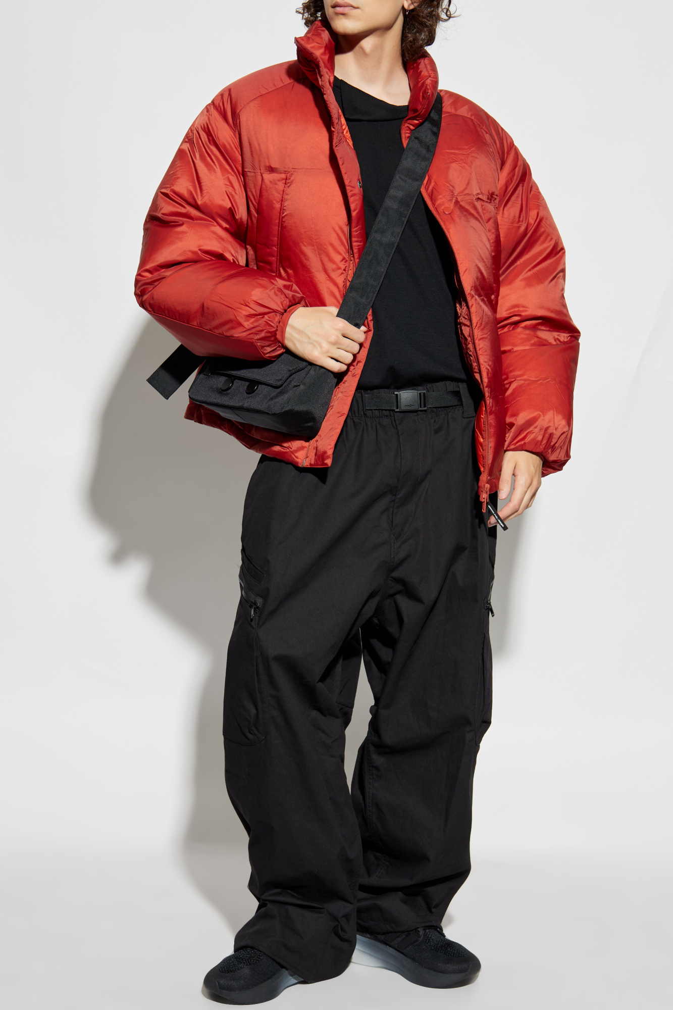 Down Jacket With A Pattern, Men's, Red