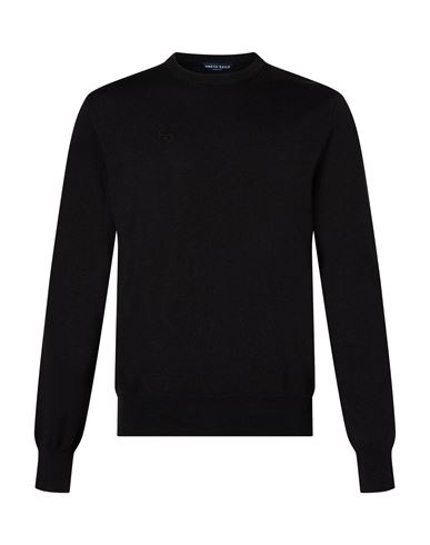 Man Sweater Black Size 3XL Cotton, Wool