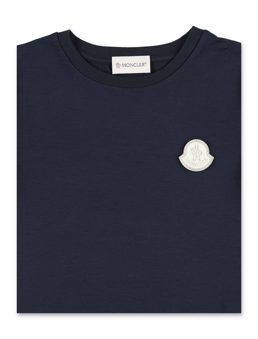 Kids Navy Blue Solid T-Shirt