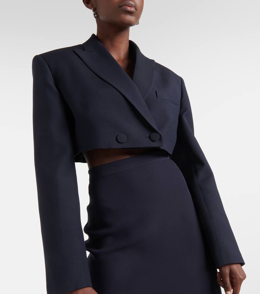 Valentino Giacca Crêpe Couture cropped blazer