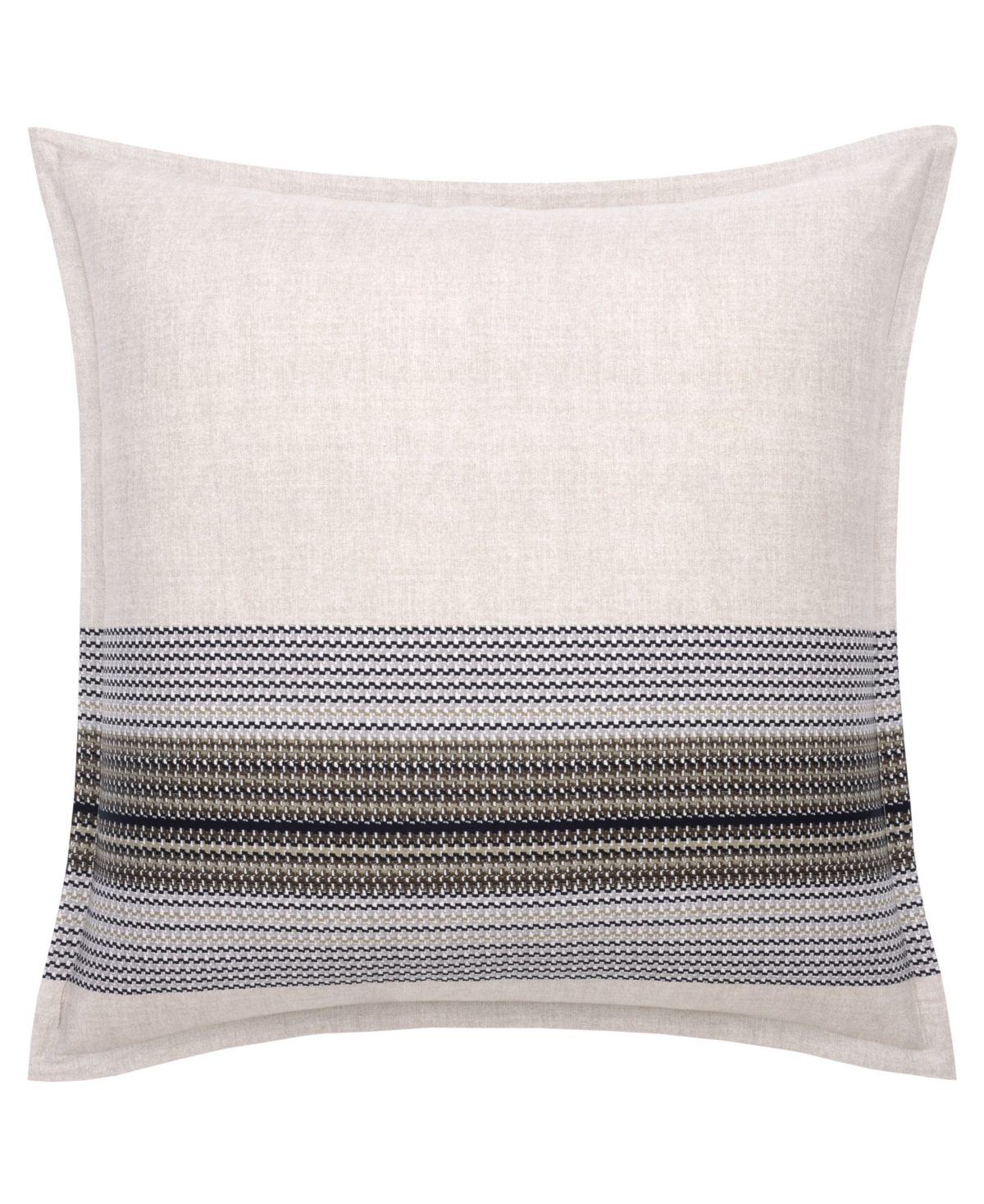 Modernist Stripe Luminous Sham, European - Brown