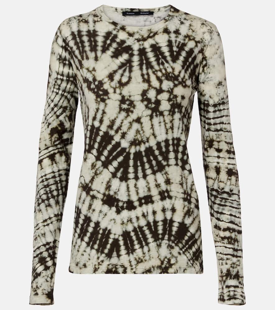 Mia tie-dye cotton jersey top