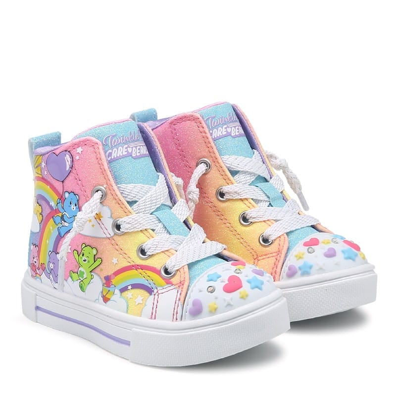 Kids' Care Bears High Top Light Up Shoe Toddler/Little Kid Shoes (Care Bear Multi)