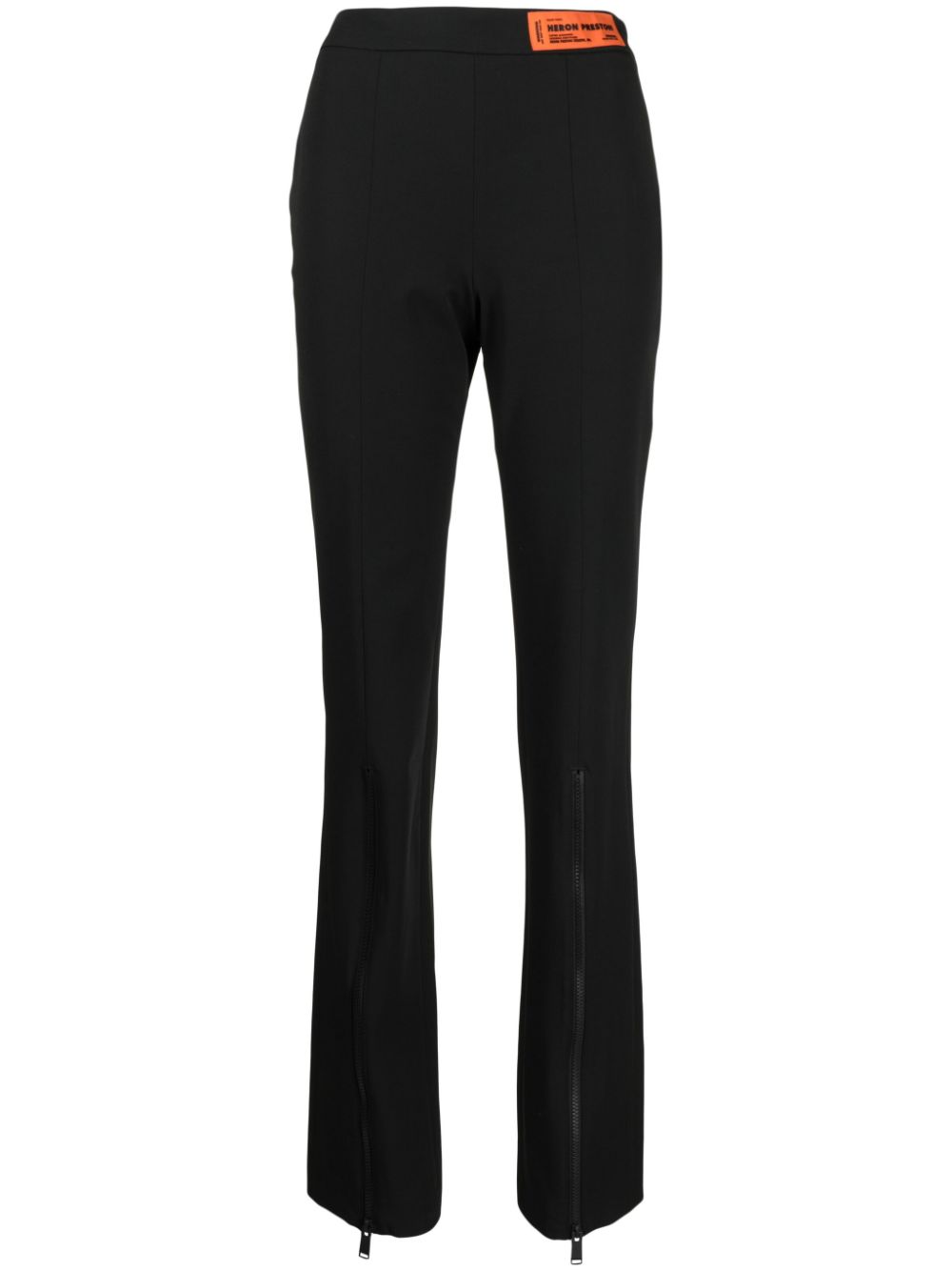 Zipped-ankle tailored trousers - Black