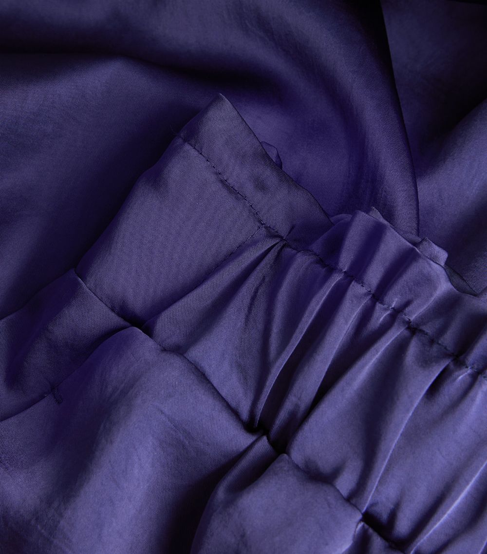 Satin Wide-Leg Trousers