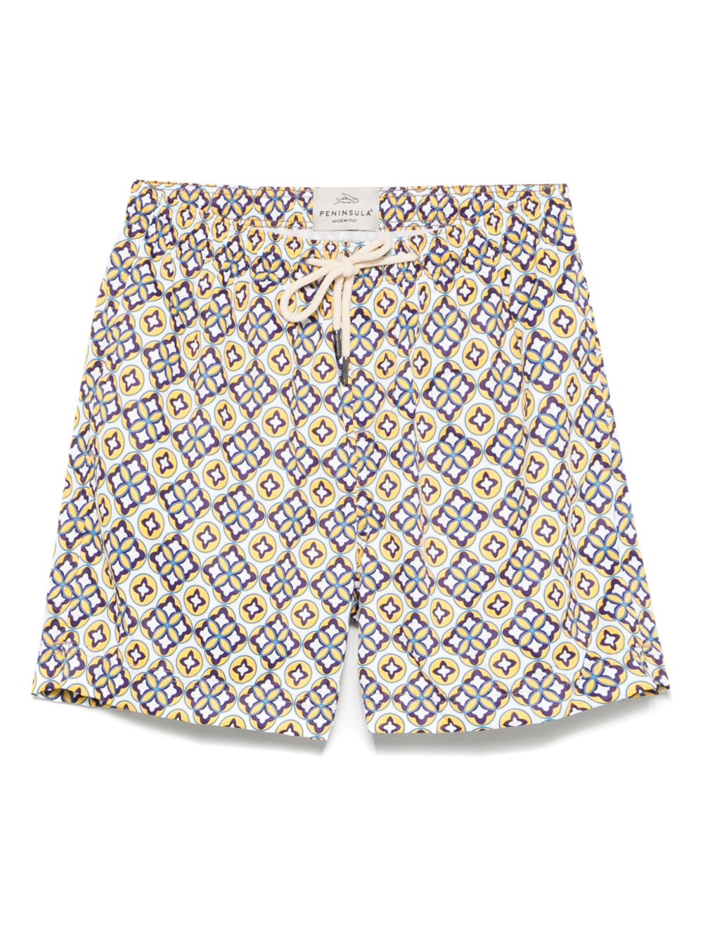 Star-print swim shorts - Blue