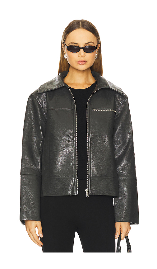 MADISON THE LABEL Axel Jacket in Licorice. XS also in L, M, S, XL/1X