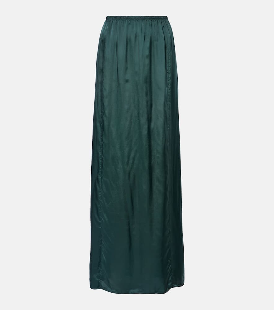 Satin maxi skirt