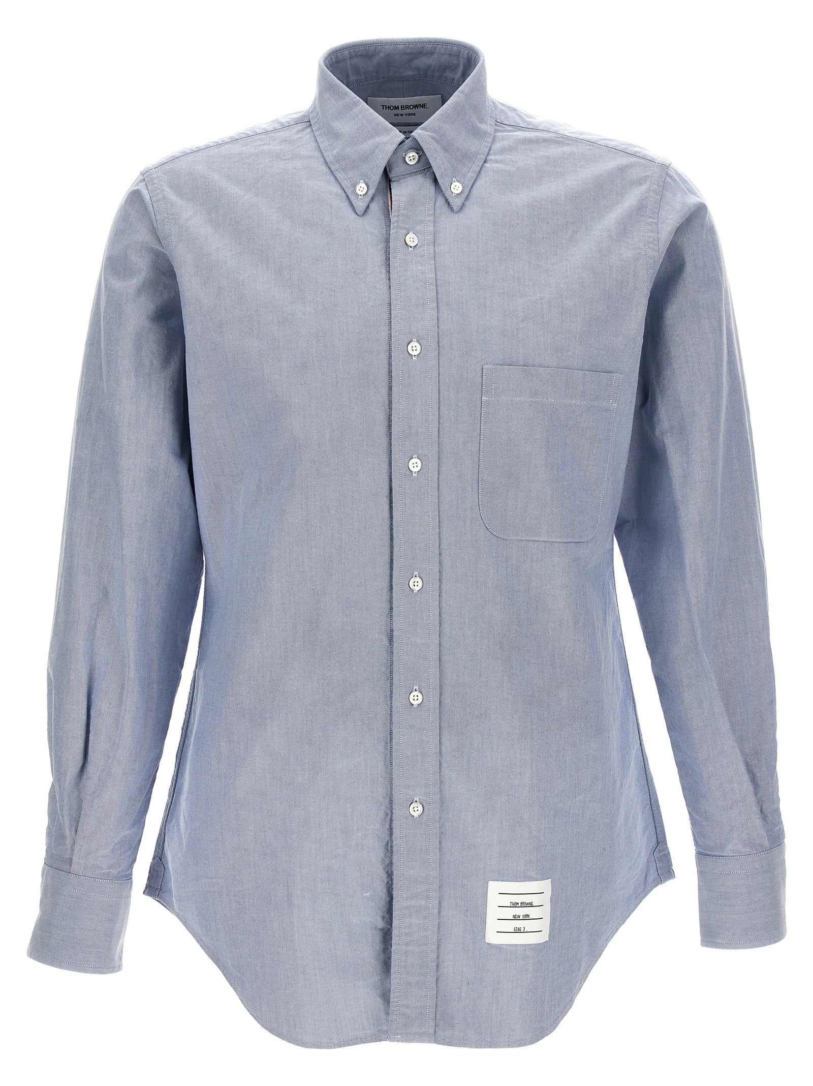 Cotton Oxford Shirt — Blue