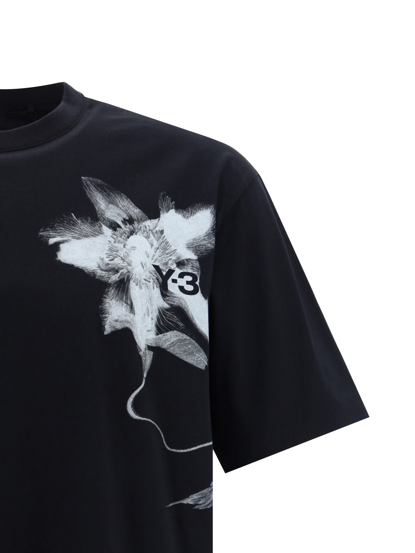 Graphic-print cotton T-shirt - Black