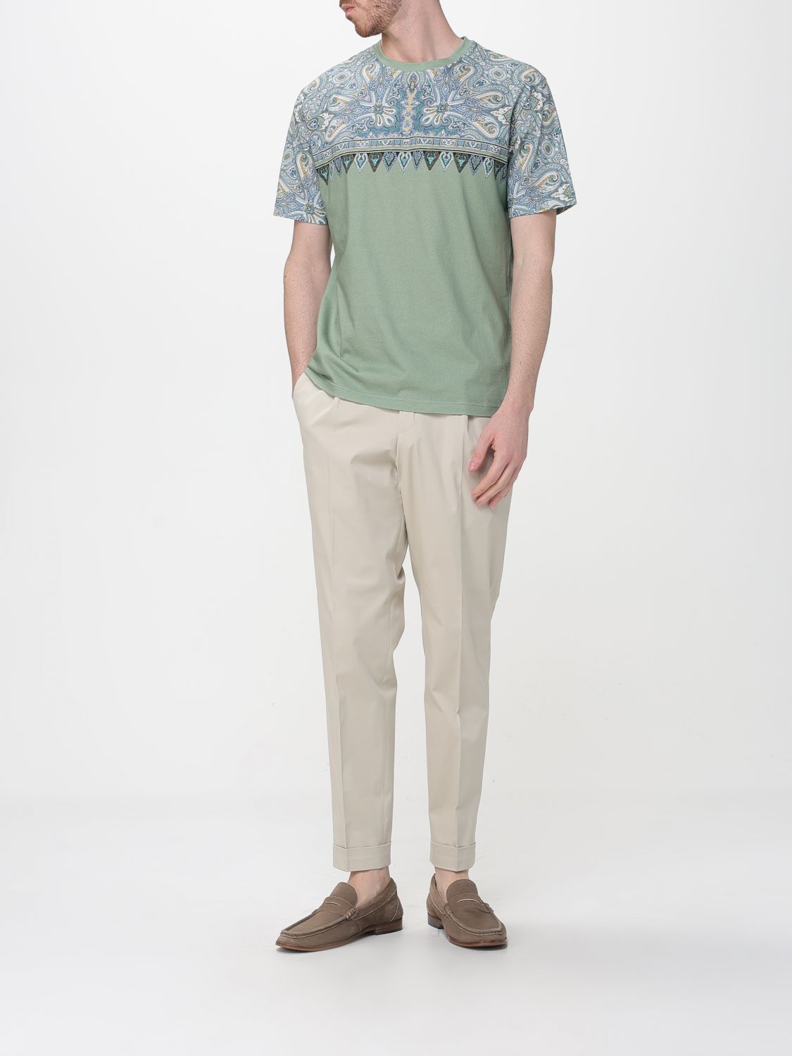 T-Shirt Men color Green