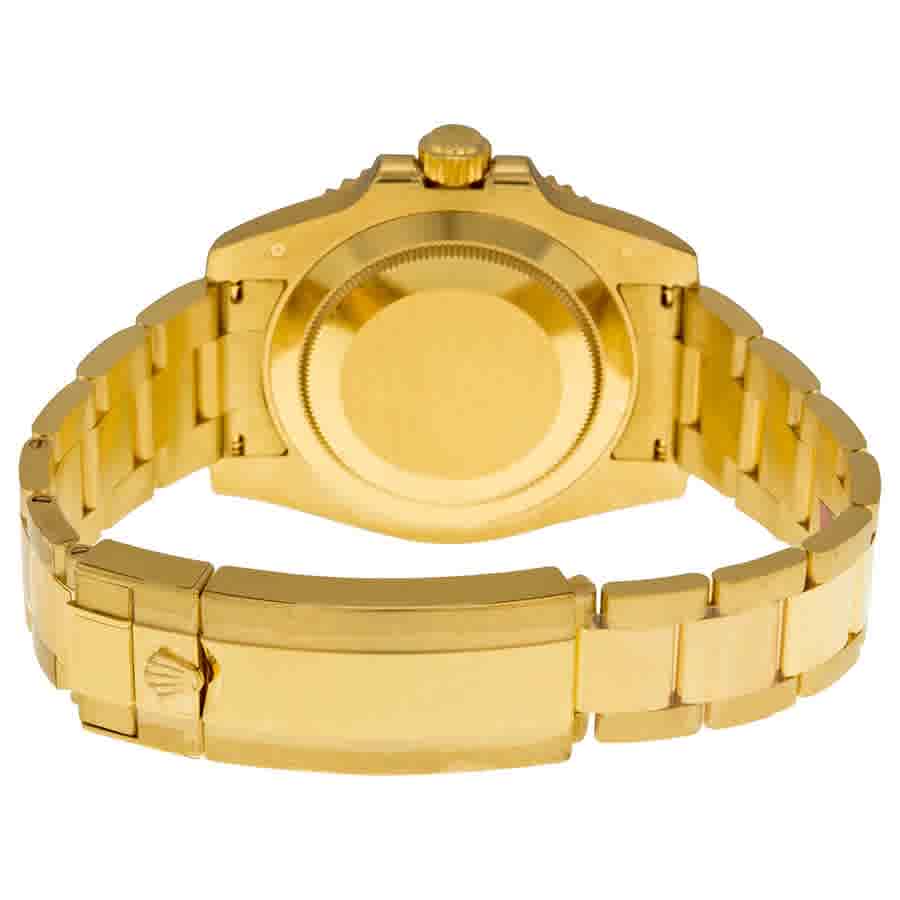 Submariner Blue Dial 18K Yellow Gold Oyster Bracelet Automatic Mens Watch 116618BLSO