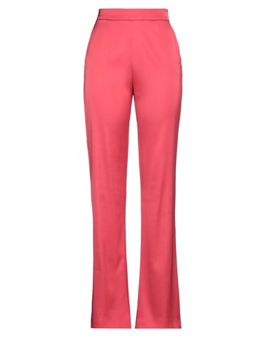 Woman Pants Coral Size 6 Viscose, Elastane