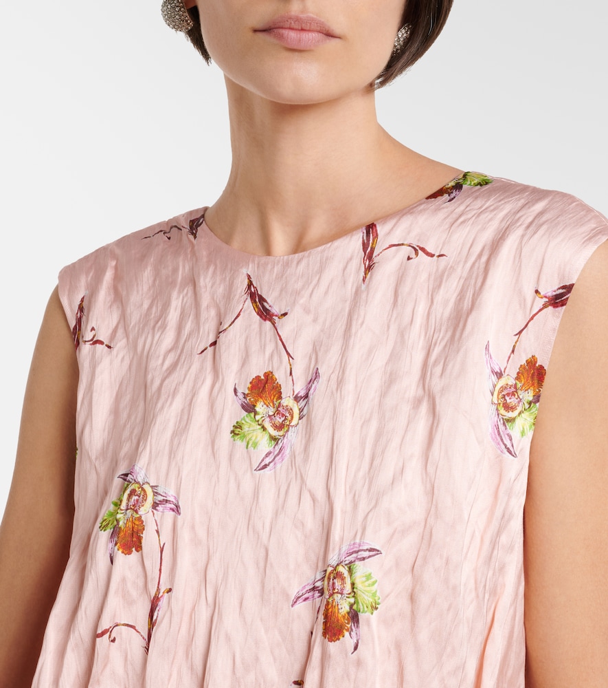 Meave floral satin minidress
