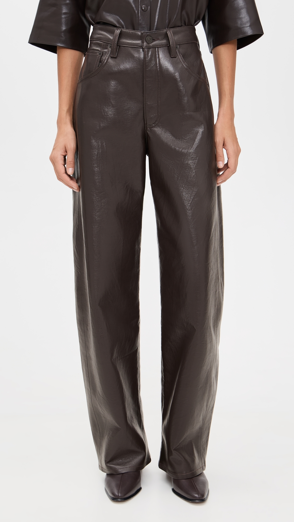 Ayla Baggy Pants Chocolate