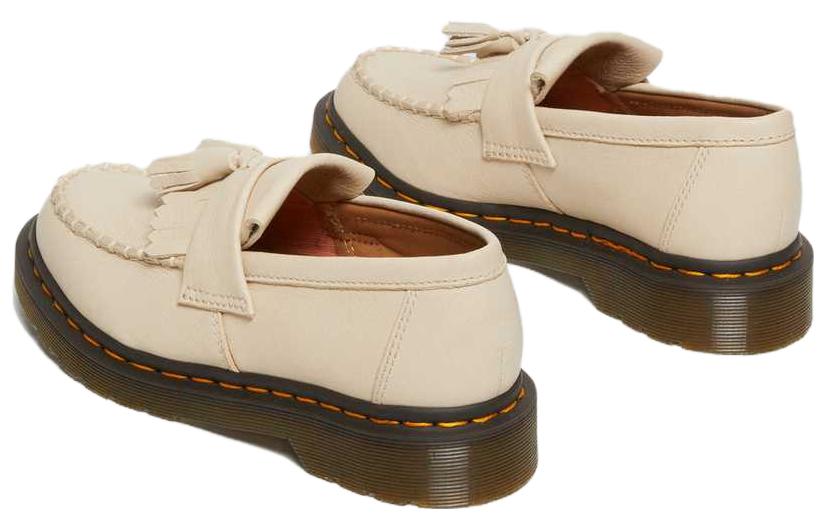 (WMNS) Dr.Martens Adrian Virginia Leather Tassel Loafers 'Parchment Beige'