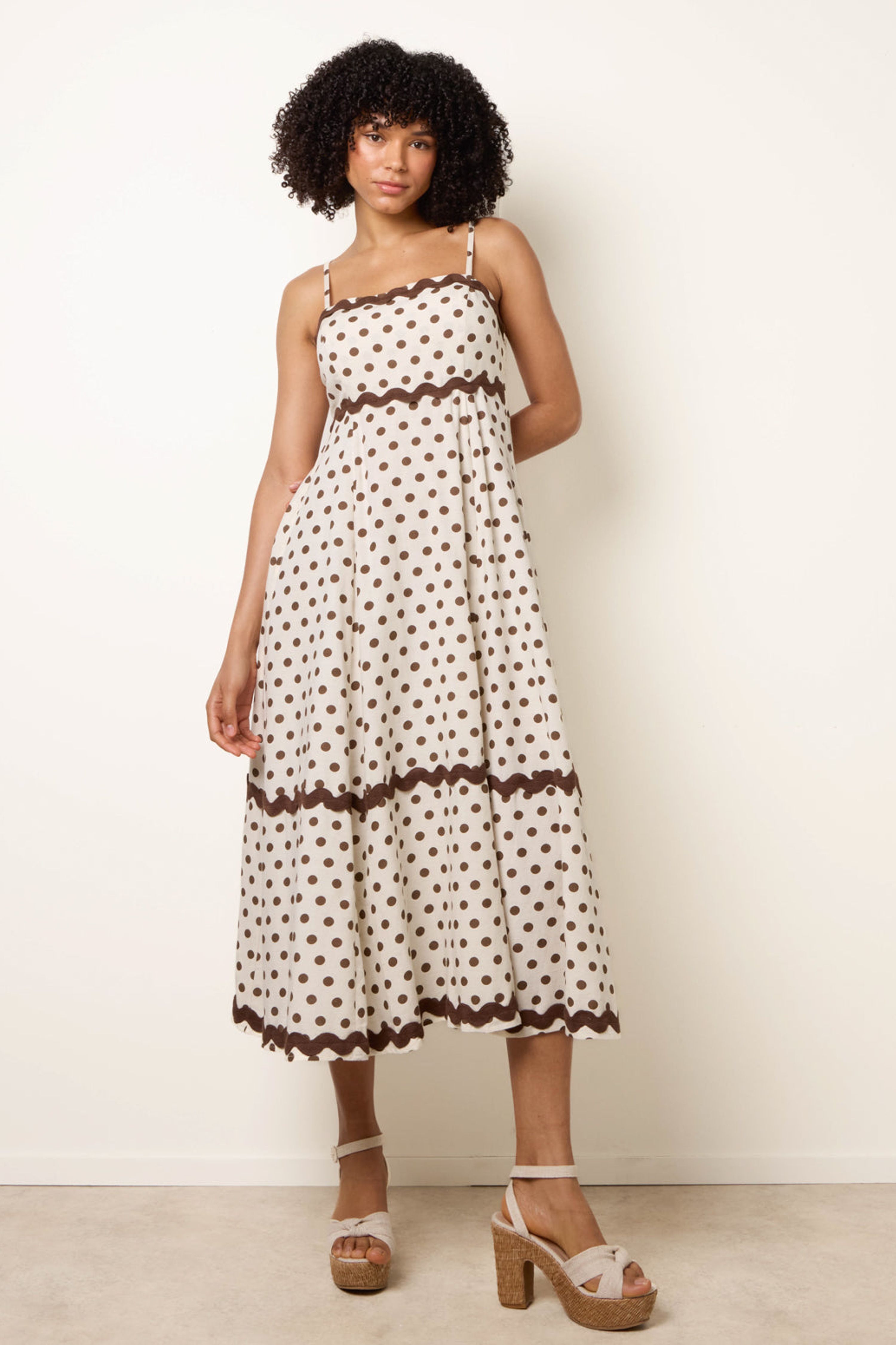 Blue Vanilla Stone Sleeveless Straight Midi Dre