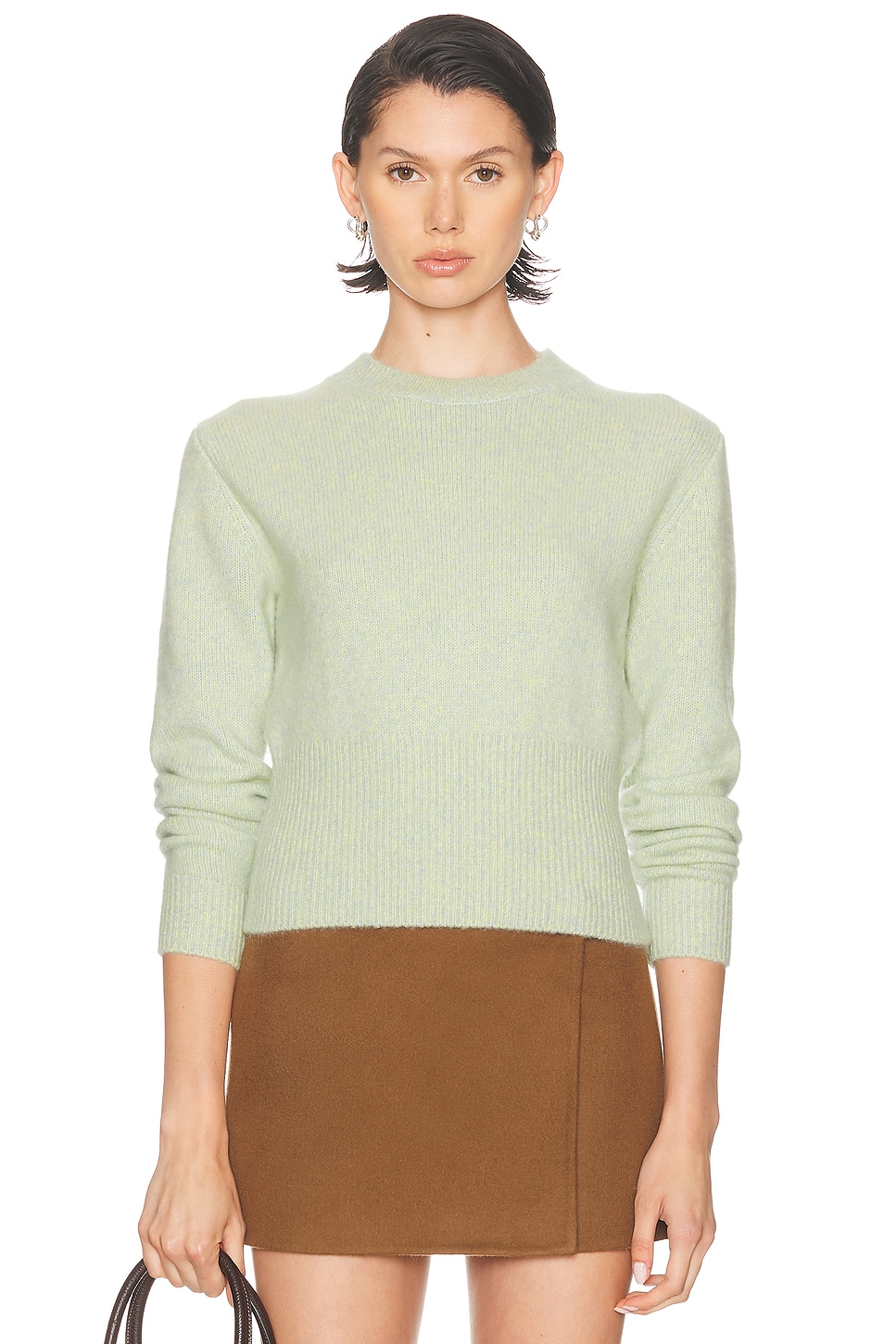 Guest In Residence Alina Crewneck Sweater in Green