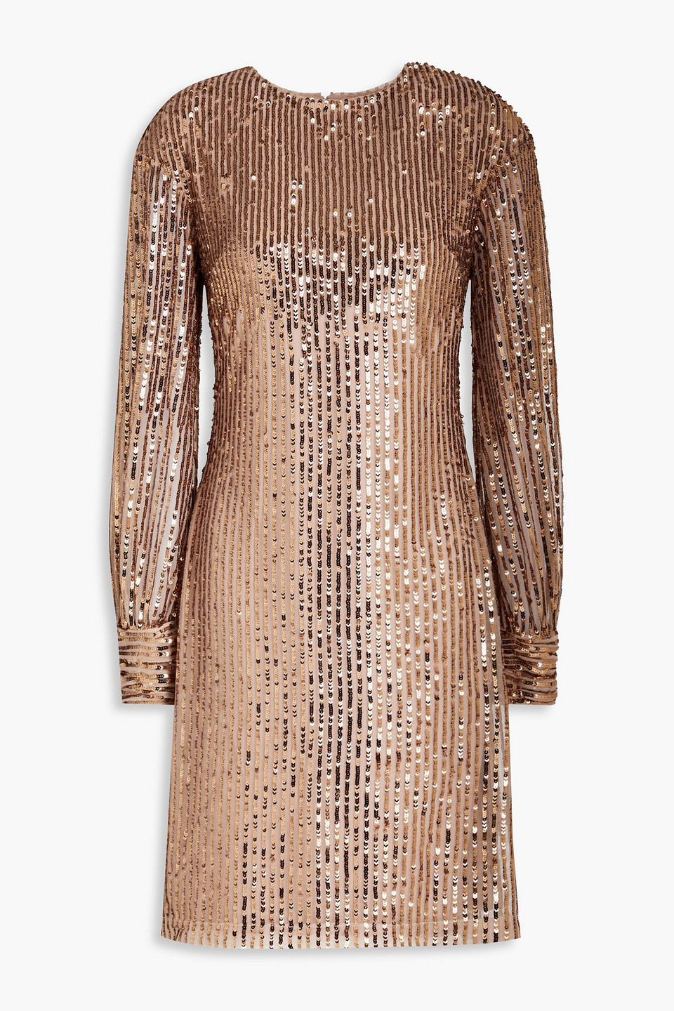 Sequined tulle dress - Metallic - UK 8