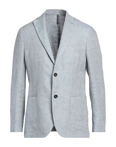 Man Blazer Light blue Size 36 Linen