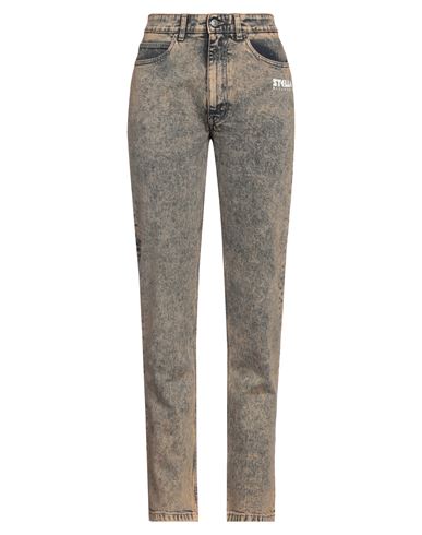 Woman Jeans Apricot Size M Cotton, Elastane
