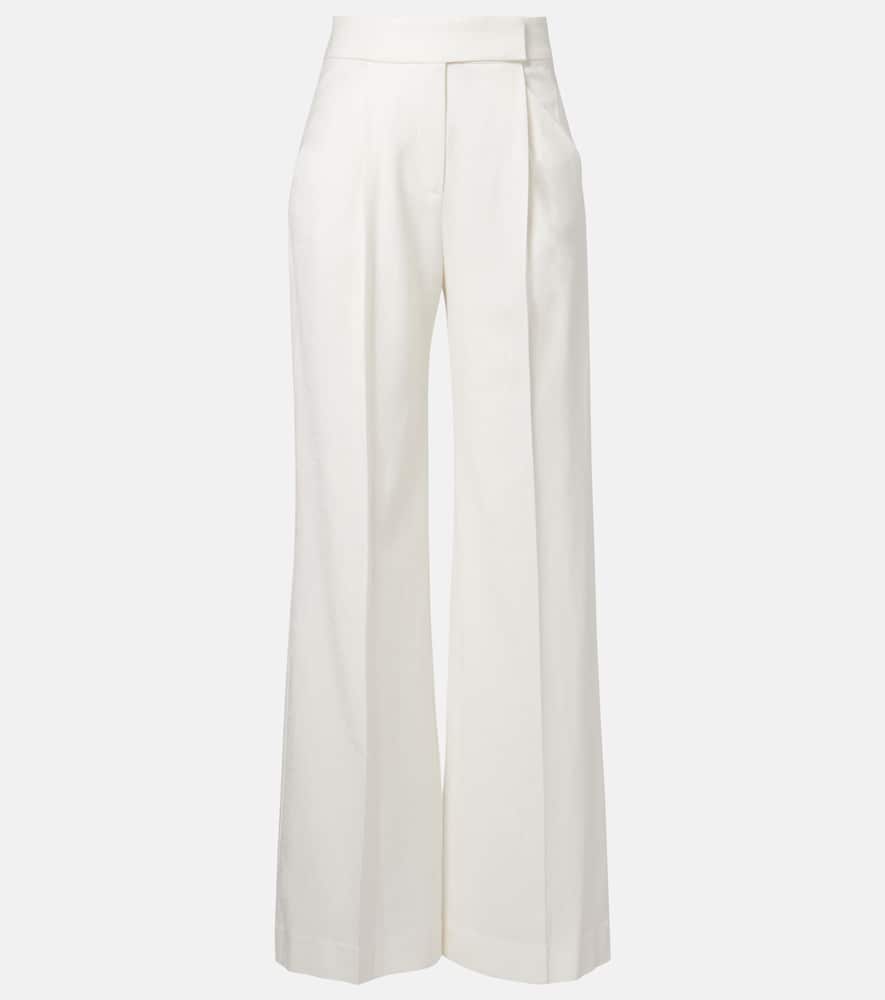 Marbeau pleated wide-leg pants