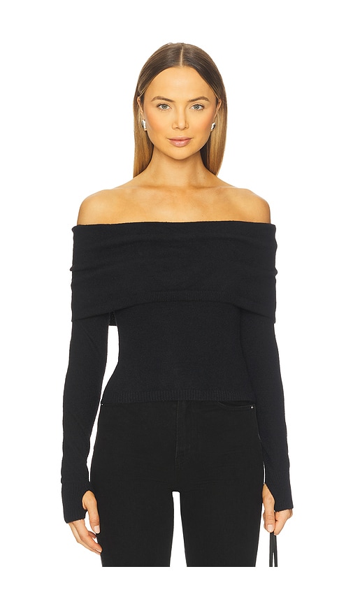 SEVEN WONDERS Barly Off Shoulder Top in Black. XL also in L, M