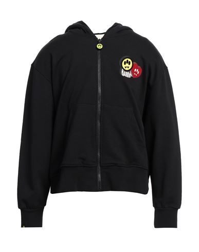 Man Sweatshirt Black Size S Cotton