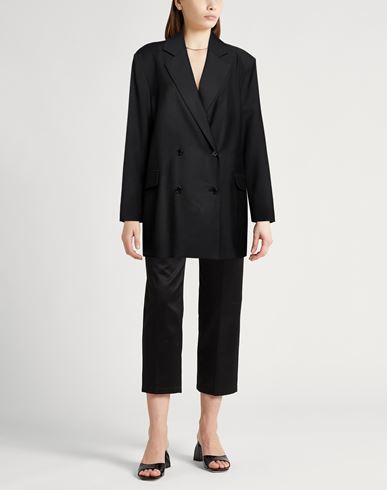 Woman Blazer Black Size M Virgin Wool