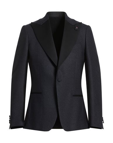 Man Blazer Midnight blue Size 38 Wool, Polyester, Elastane