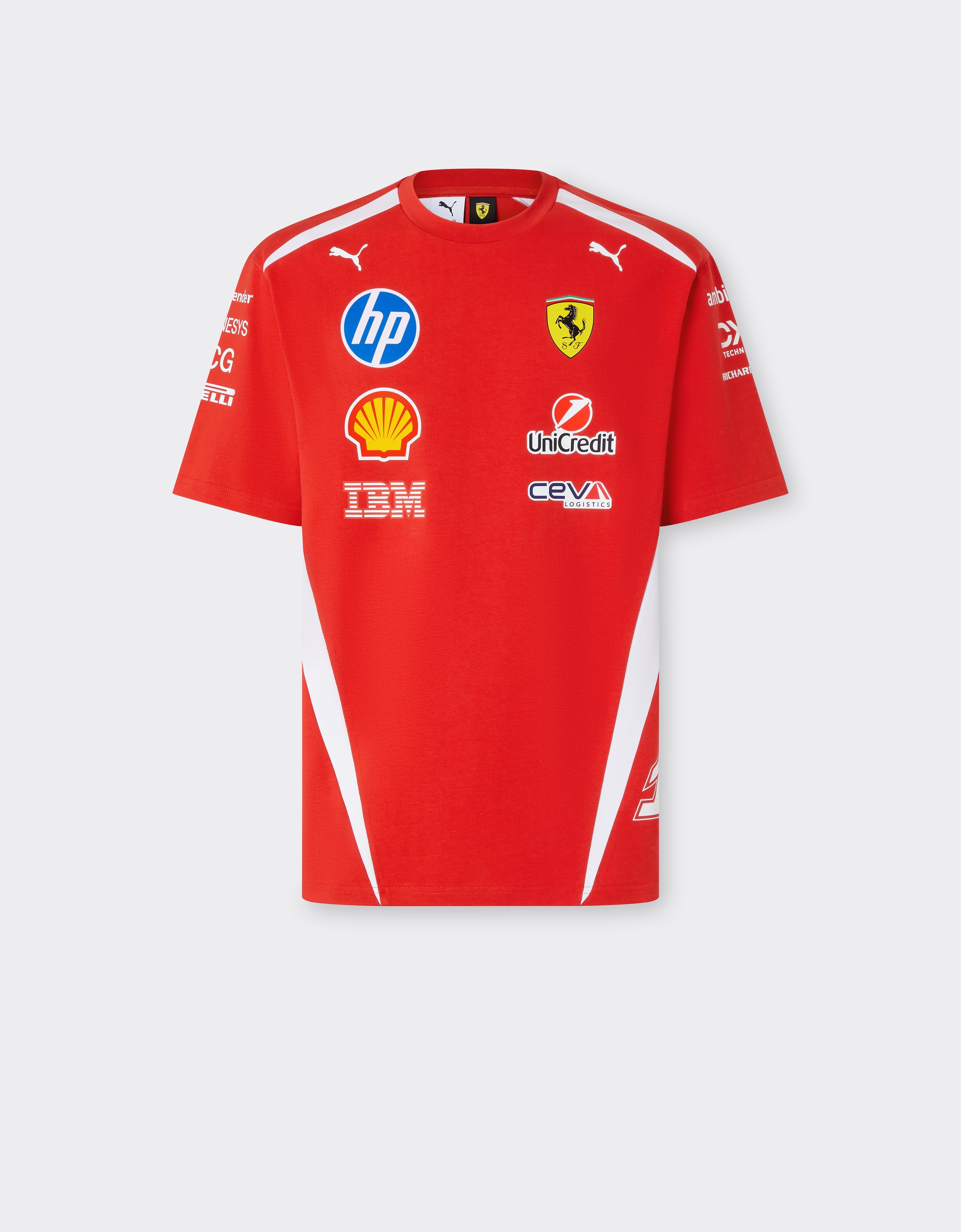 Leclerc Replica Drivers Authentic 2026 Puma for Scuderia HP T-shirt
