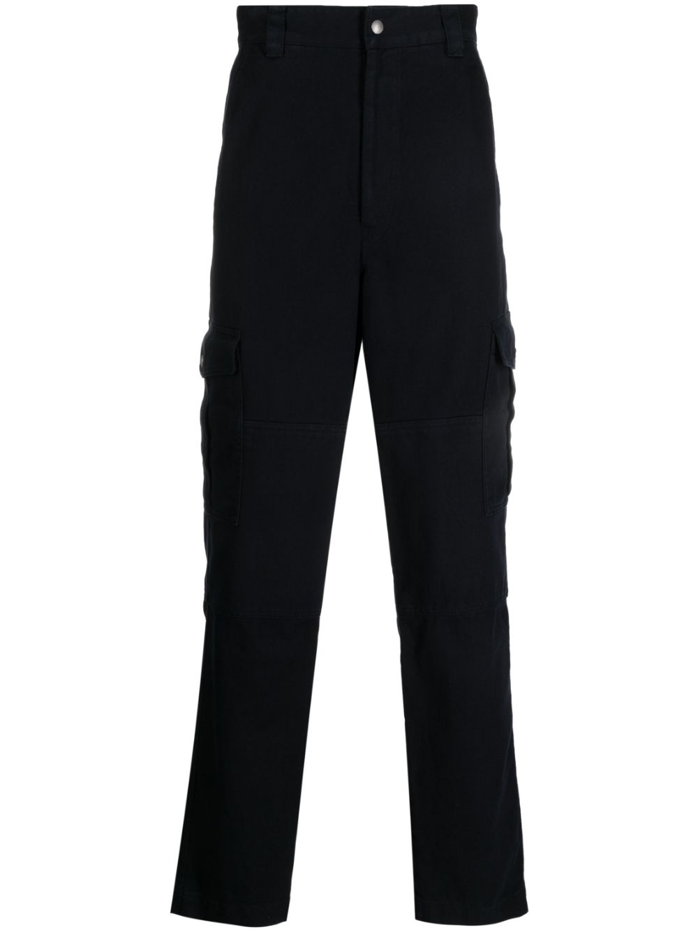 Loose-fit cargo jeans - Black